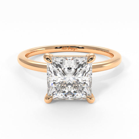 eden princess cut moissanite engagement ring