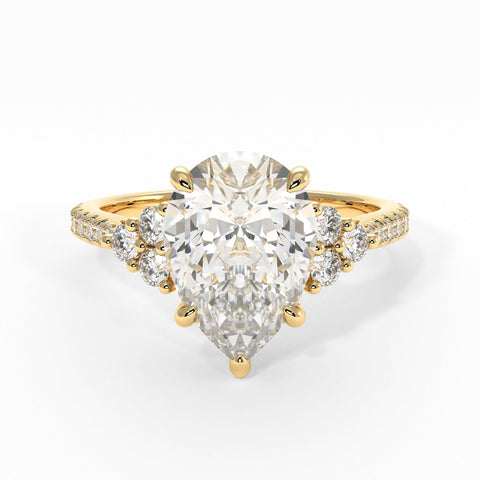 OLIVIA PEAR SHAPE MOISSANITE ENGAGEMENT RING