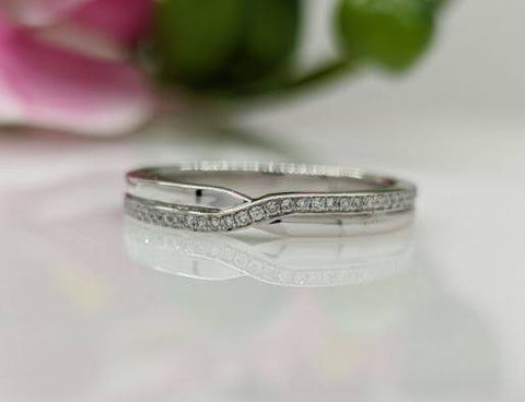 SHARON TWISTED DIAMOND WEDDING BAND