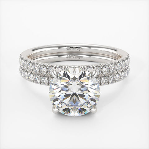 lab-grown diamond engagement ring