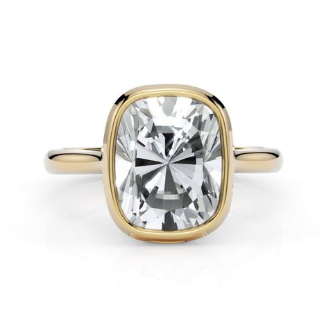 rachel radiant lab created diamond bezel engagement ring