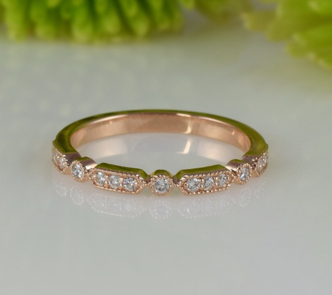 READY TO SHIP: MAYA DIAMOND WEDDING BAND