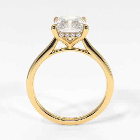 CLAIRE RADIANT MOISSANITE ENGAGEMENT RING