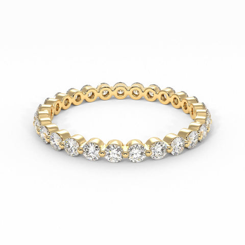 APRIL FLOATING LAB-CREATED DIAMONDS SEMI-ETERNITY BAND 5 (1 Review)