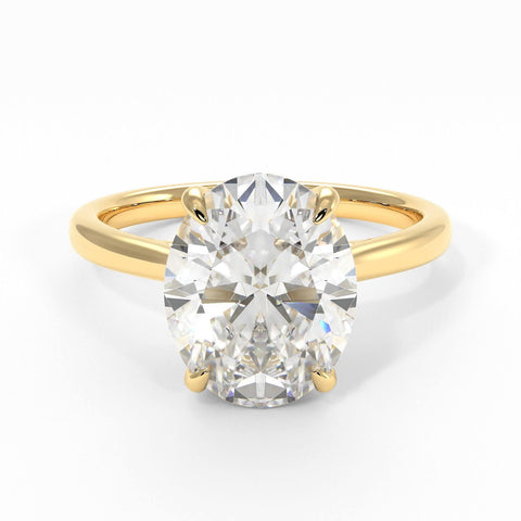 BELLA OVAL LAB CREATED DIAMOND ENGAGEMENT RING