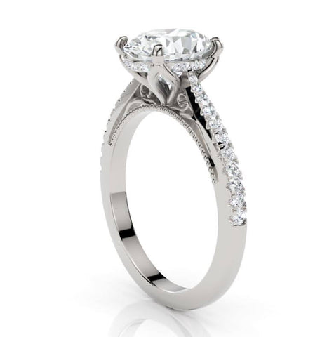 zoe oval moissanite engagement ring