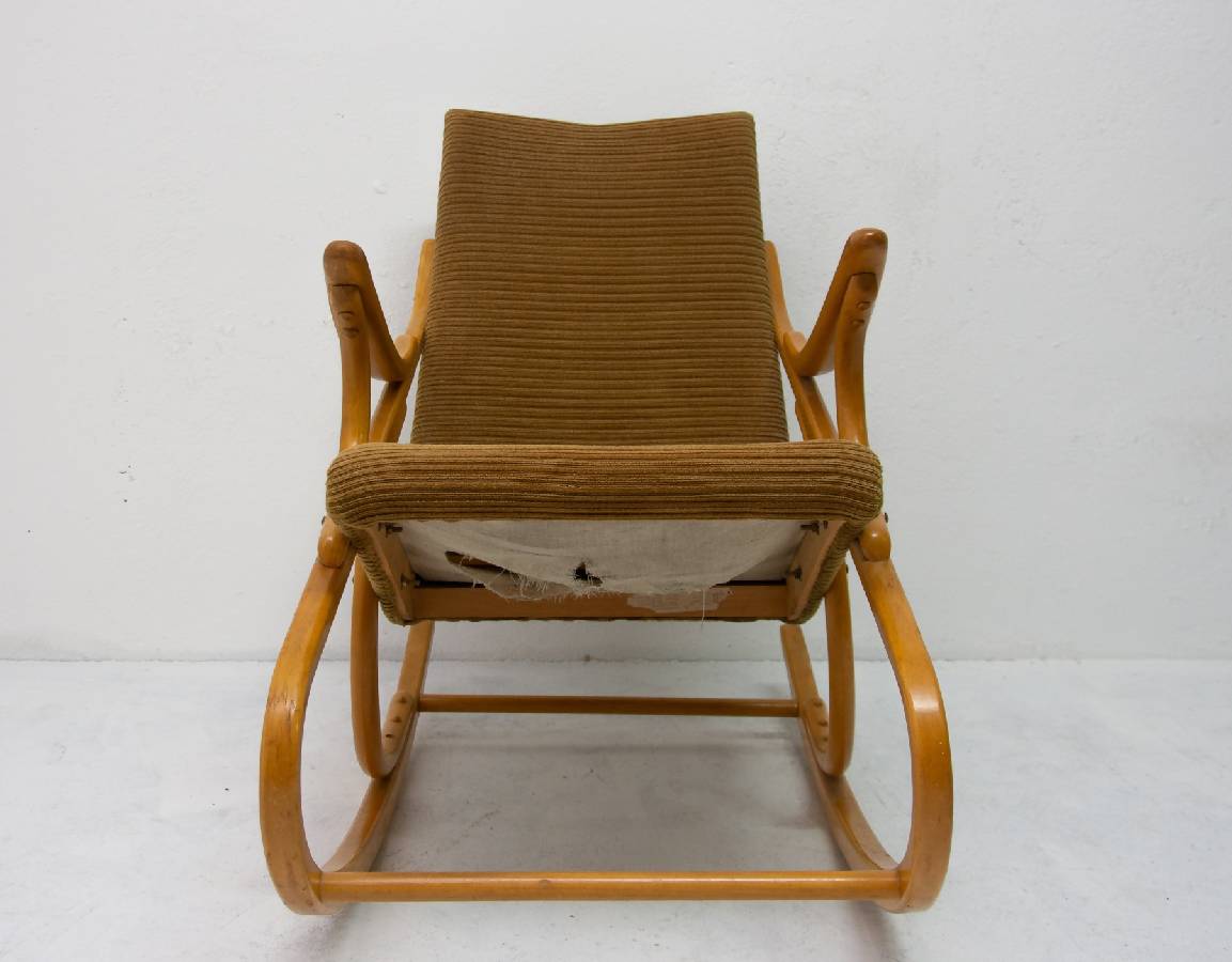 Mid Century Bentwood Rocking Chair By Ton