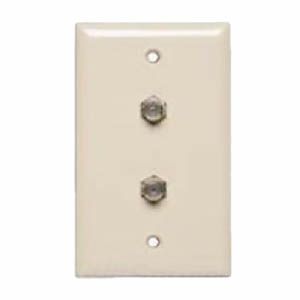 Allen Tel CT102FF-09 Flush Faceplate With F-81 Connector-Duplex, Ivory