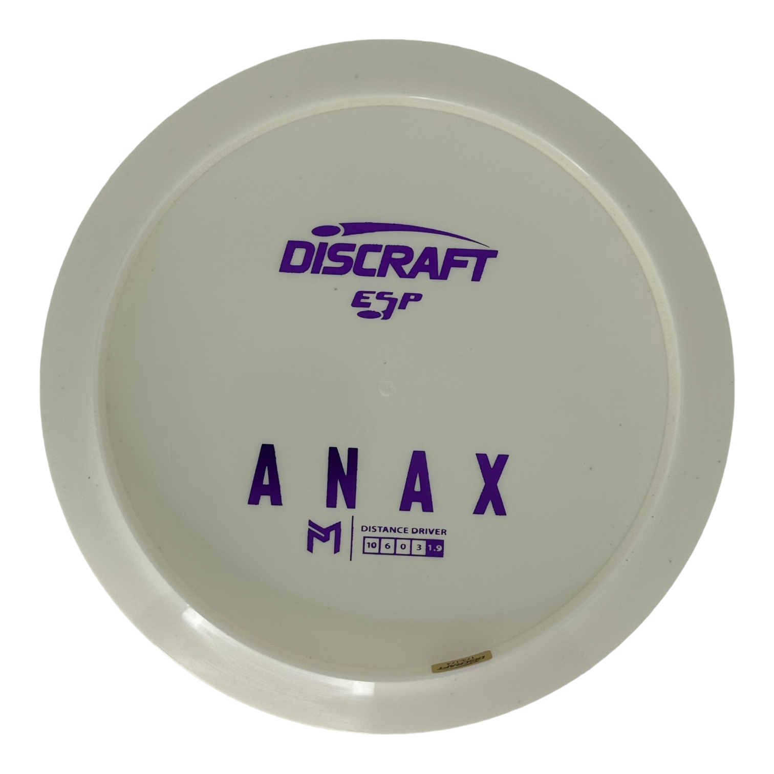Discraft Paul McBeth White ESP Anax - Bottom Stamp