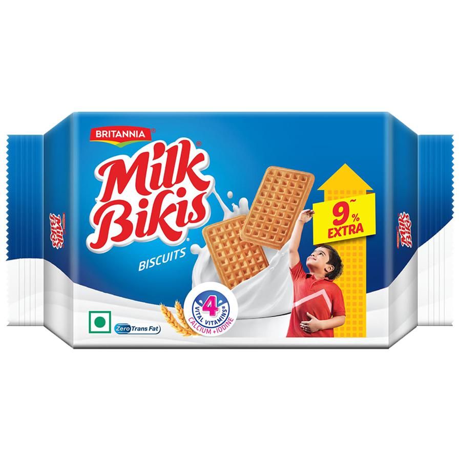 Britannia Milk Bikis Biscuits, Packaging Type: Pack, Packaging Size:  Rectangular