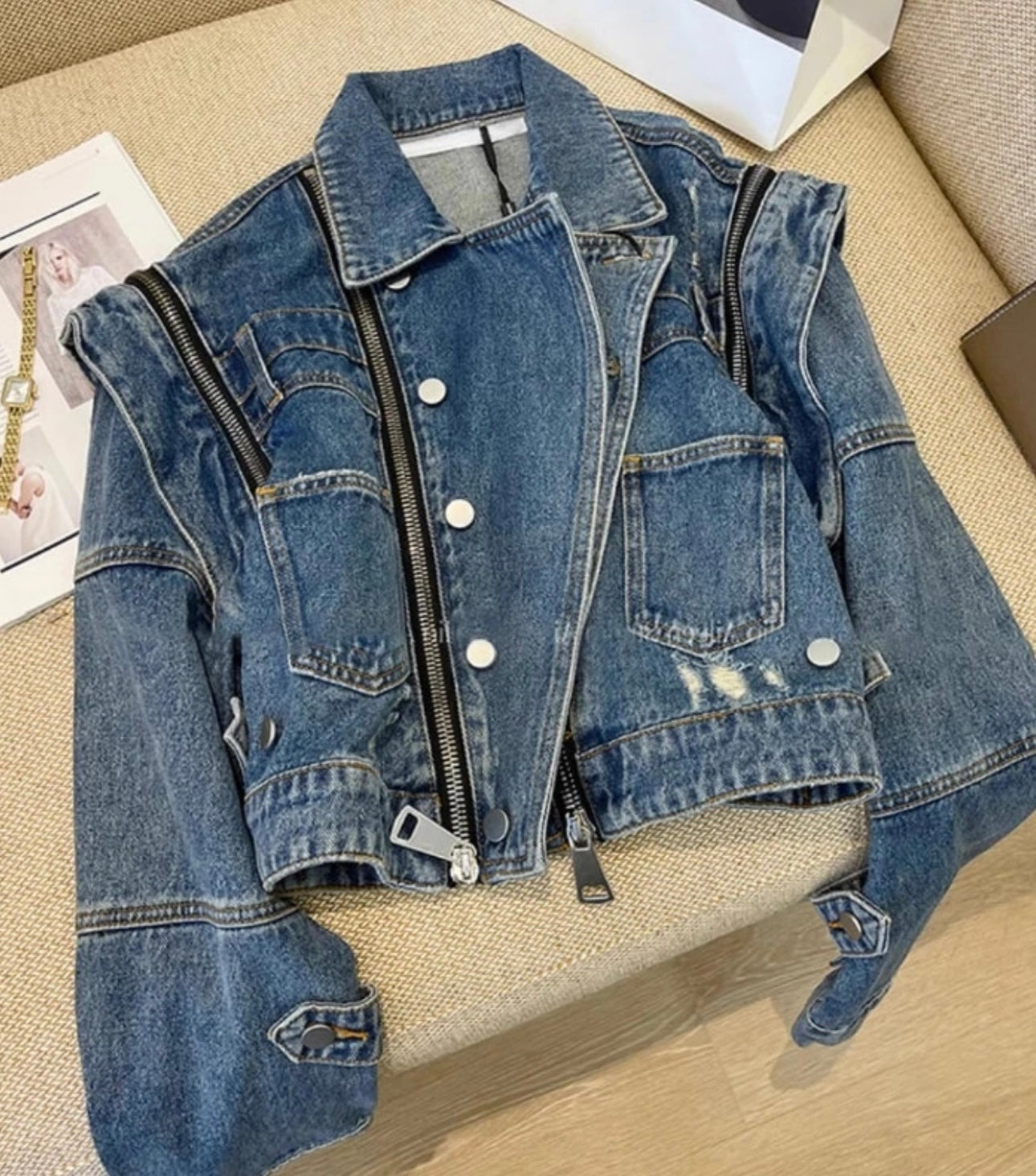 Moto Denim Jacket