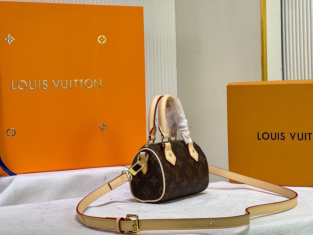 LV Louis Vuitton 2022 NEW ARRIVALS NANO SPEEDY HANDBAG SHOULDER BAG