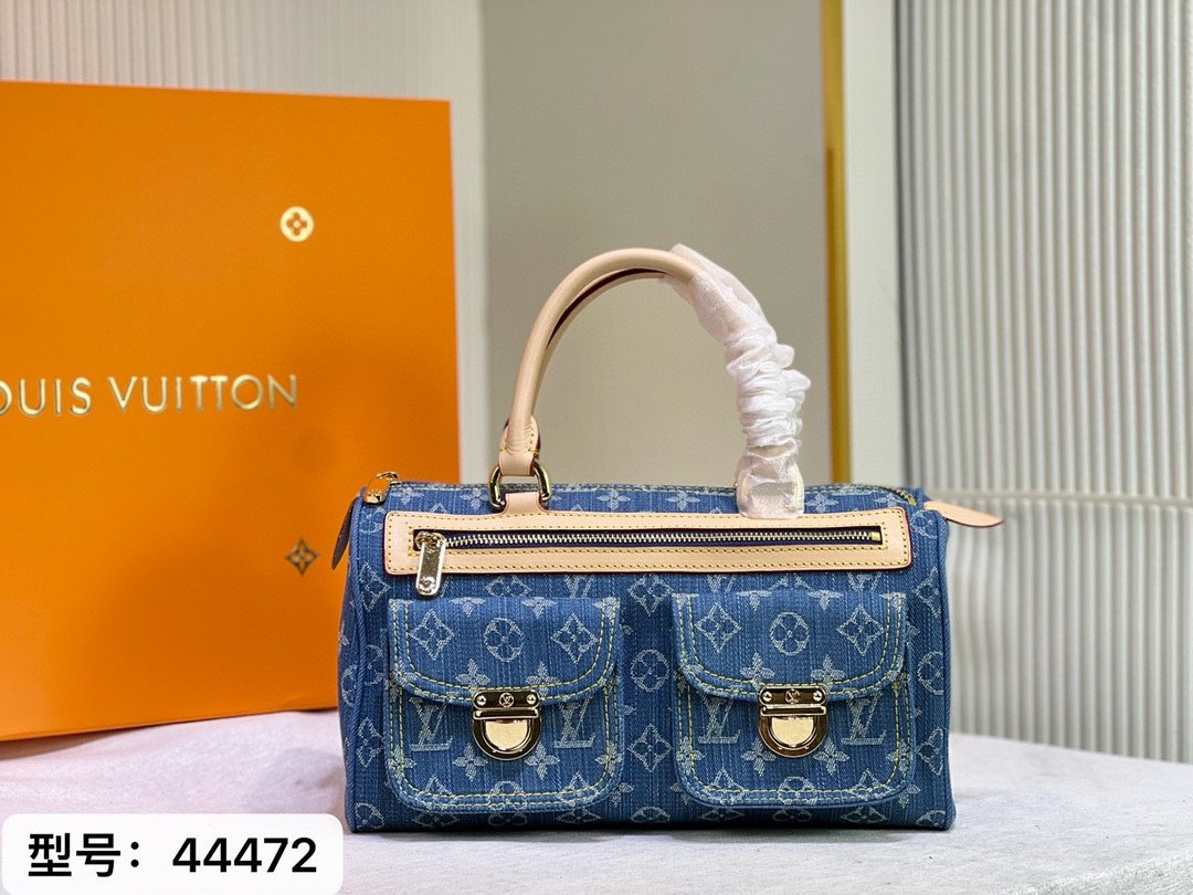 LV Louis Vuitton 2022 NEW ARRIVALS MONOGRAM JEANS HANDBAG SHOULD