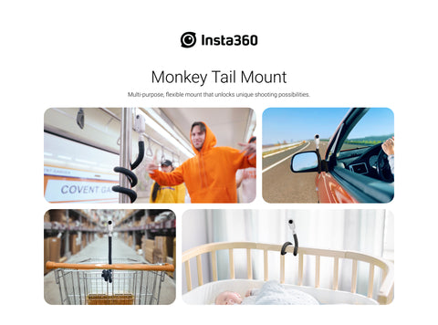 INSTA360 Monkey Tail Mount (wrap-around selfie stick & tripod) —