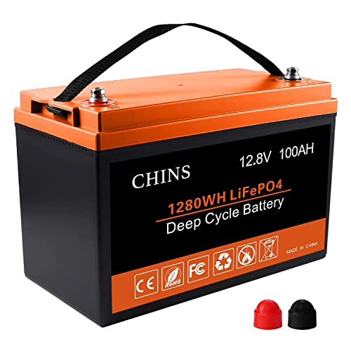 GoKWh 12V 100Ah LiFePO4 Deep Cycle Battery with Built-in BMS