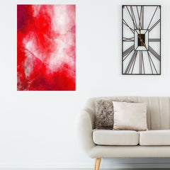 red abstract painting