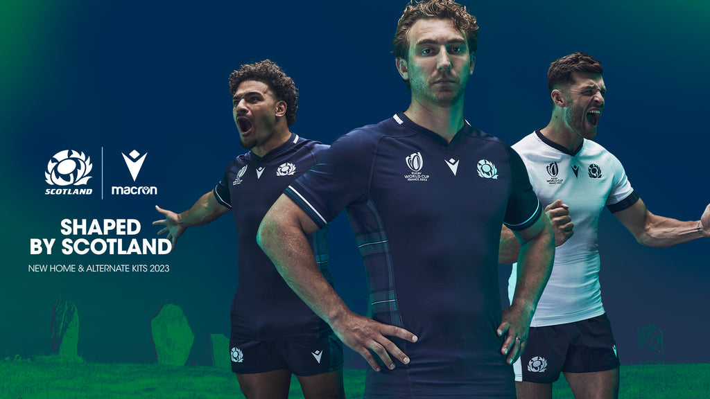 The new 2023 Scotland Rugby kit for the world cup.