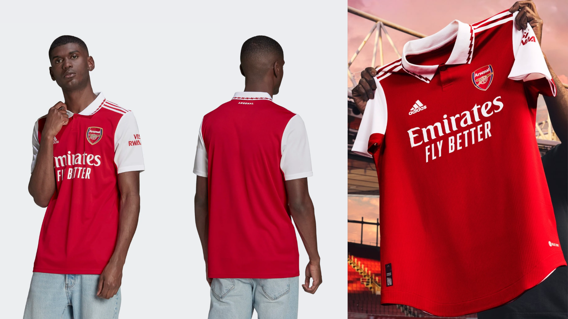 Arsenal 22/23 Home Shirt Launch | New Football Kits – Greaves Sports