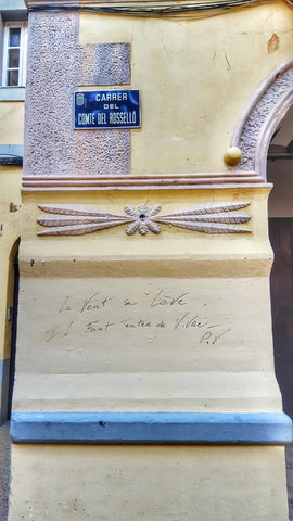 Writing on a wall in Ibiza