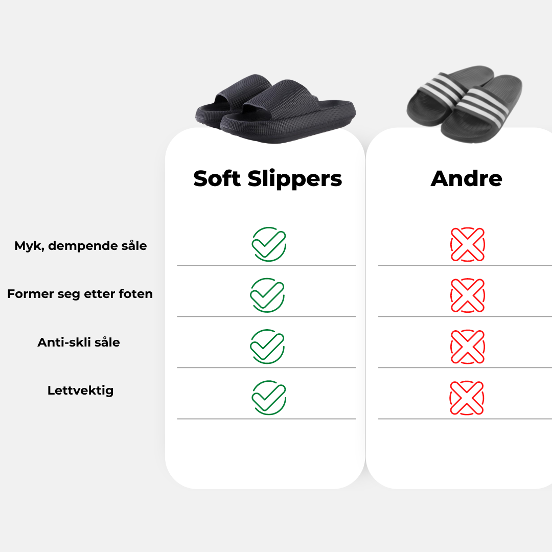 sekstant Rosefarve saltet Soft Slippers | Myke slippers med god demping | 3 for 2 – Sportler