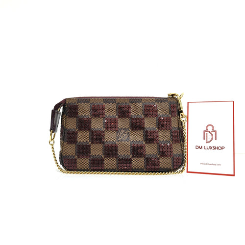 Vintage Sac  Preloved Branded on Instagram: JZC7145 Damier Ebene Mini  Pochette Accessoires Since Year 2008 Comes with dustbag Can attach at any  bag as a small pouch Easy to carry around