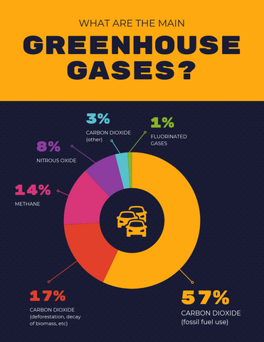 pie chart of main greenhouse gases - source: www.venngage.com