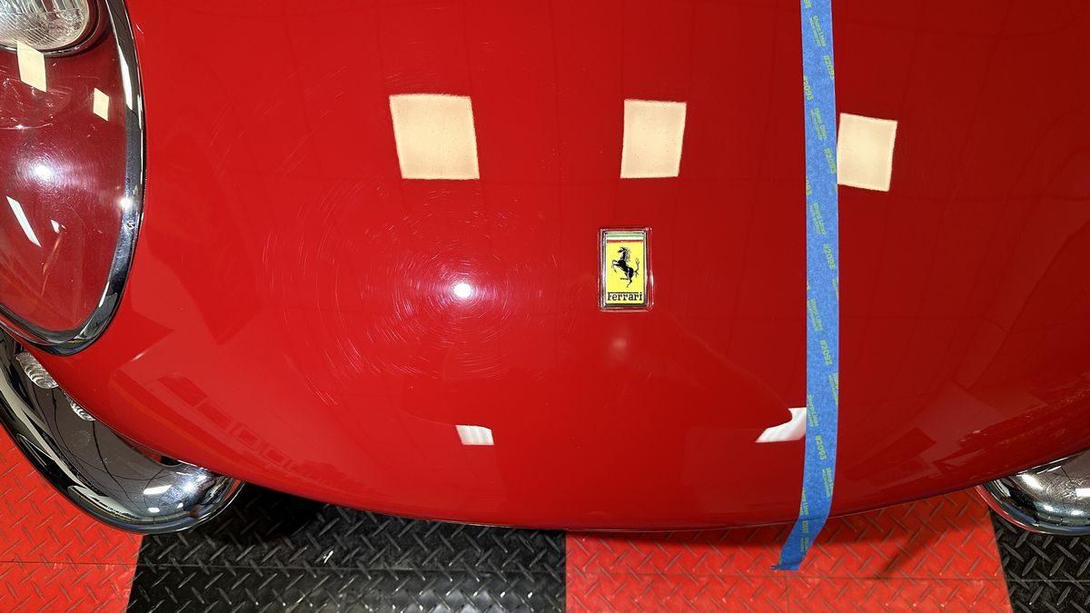 Swirls in Ferrari paint ScanGrip Multimatch R Detailing Light Mike Phillips AutoForge.net