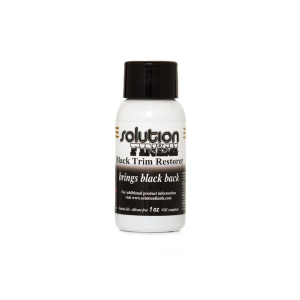 Solution Finish Full Installation Kit: 12 oz Black Plastic Trim Restorer Super S