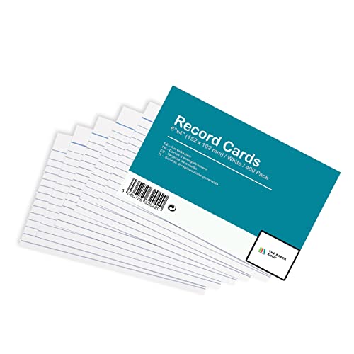 Oxford Revision Cards, Flash Cards, Ruled, A6, White, 200 Flash