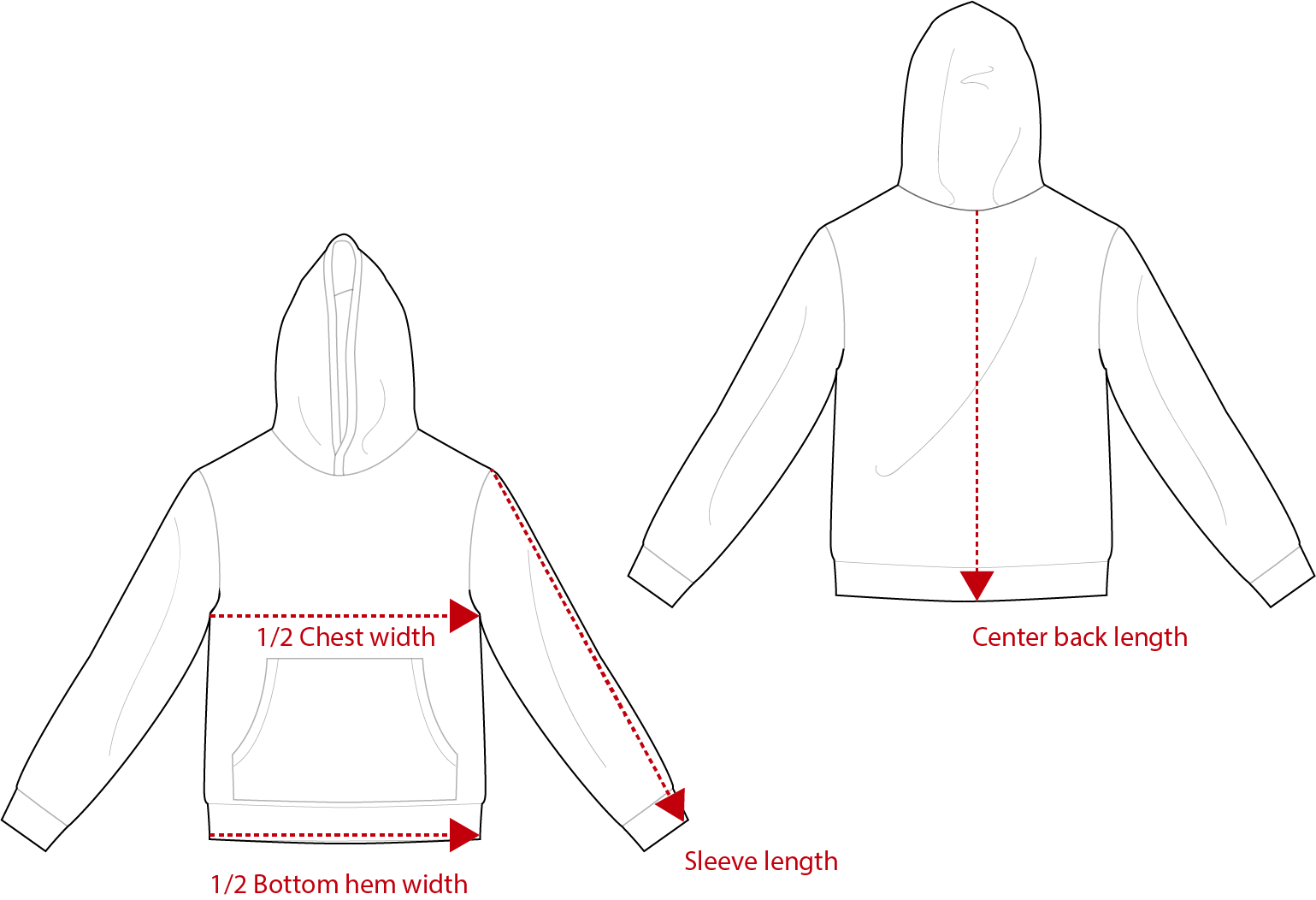 Size guide cotton