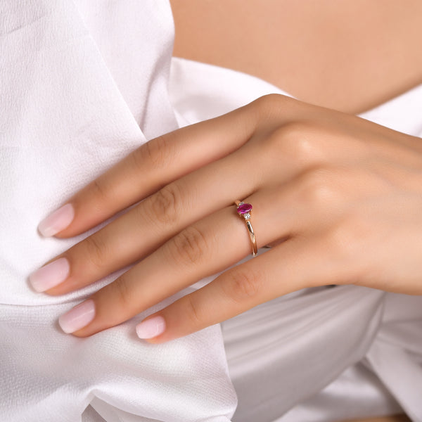 Ruby stackable ring