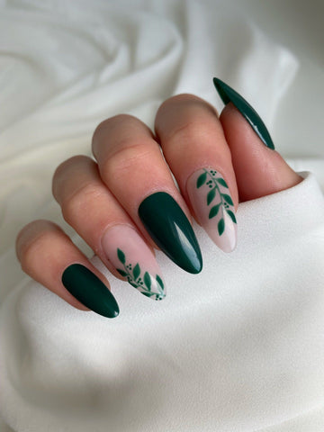Dark green french nails : r/Nails