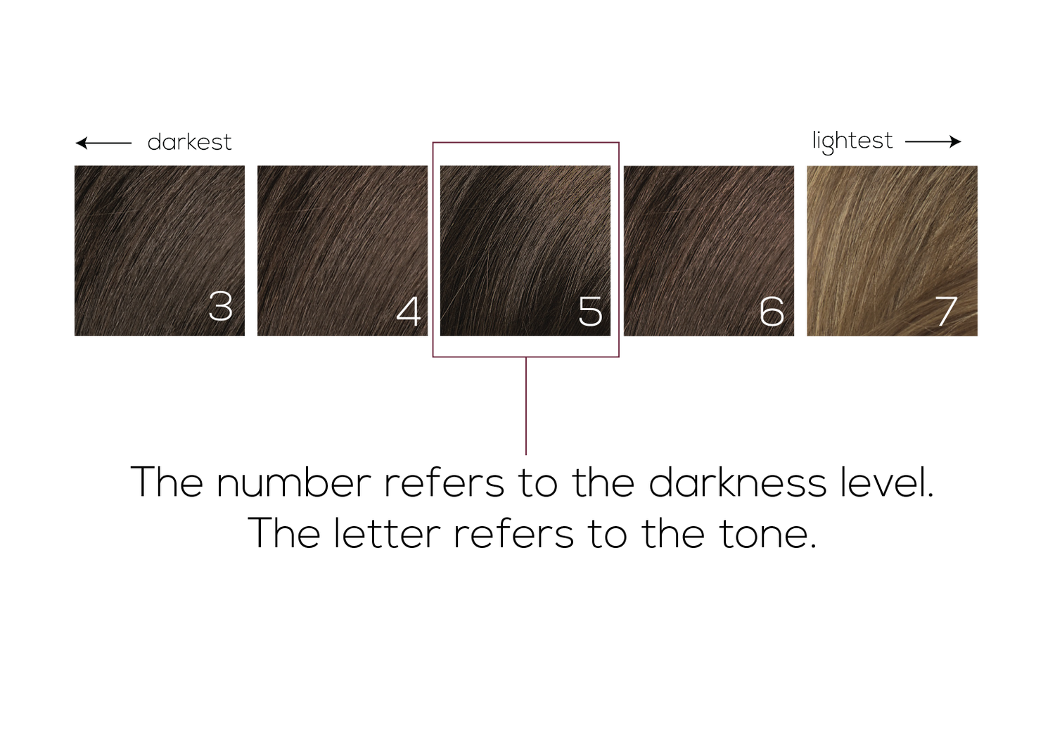 dark chestnut hair color chart