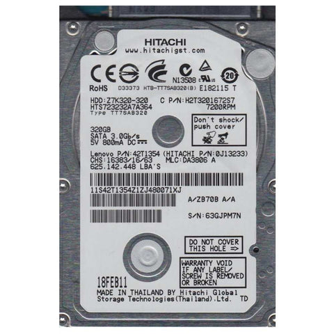 hitachi laptop hard disk