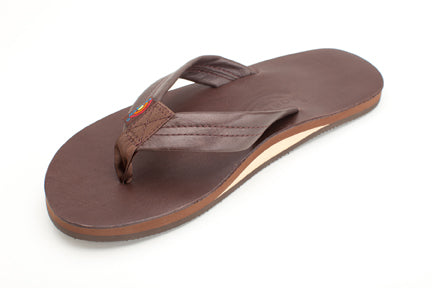 FADED Rainbow Mens Single Layer Classic Leather Sandal