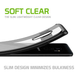 CCSAMS9PHBK- Slim Transparent Case Cover with TPU Frame - Galaxy S9 Plus