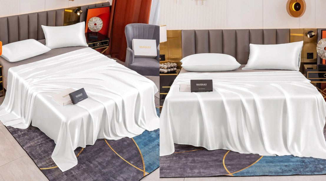 You May Also Like 19Momme 3Pcs Silk Set Flat Sheet+2x Pillowcases