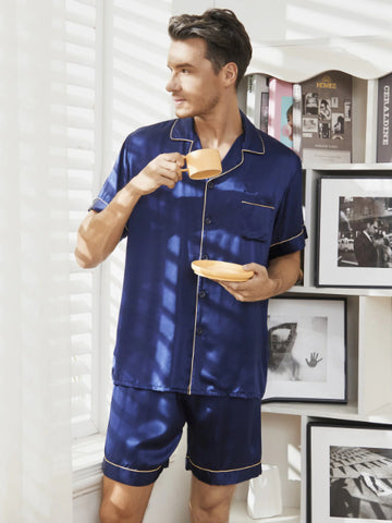 mens silk pajamas