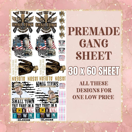 All Natural Simply Thick **POCKET SIZE GANG SHEET** (SCREEN PRINT IRON ON  TRANSFER SHEET ONLY) Set of 6 – Handmade by Toya