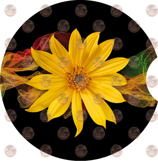 Sunflower Car Coaster Sublimation Png Graphic by TE300 · Creative