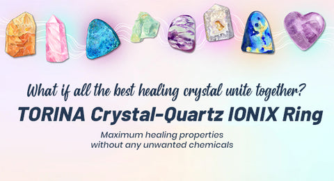 HeathCryt™ Crystal-Quartz IONIX Ring