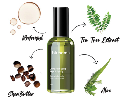 Blusoms™ Elixir Olive Hair Scalp-Repair Spray