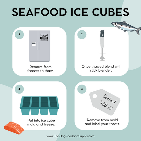 Top Dog Food & Supply Seafood Ice Cubes