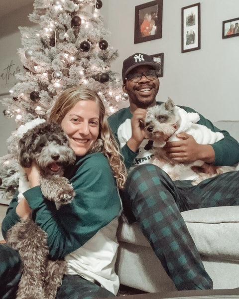 Rachel & Aken Musa Christmas PJs