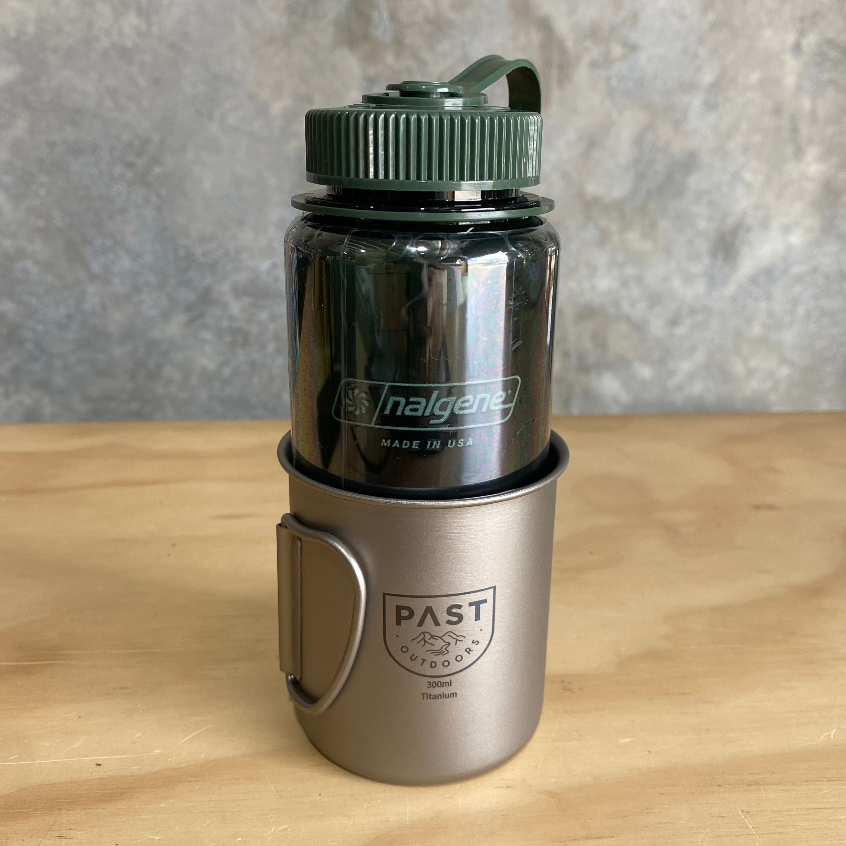 Nalgene bottle PAST Outdoors Titanium Cup