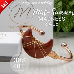 Women's Copper bracelet with Red Jasper - on Sale July 3rd to 14th - link will be active between these dares