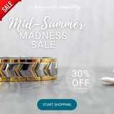 Sage Moon - Save 30% during the sale on this silver and gold stainless steel Men's 4in1 Magnetic Bracelet