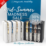 Illyrian Collection: Men & Womens 4in1 Magnetic Bracelets, save 30% during the Mid-Summer Madness Sale