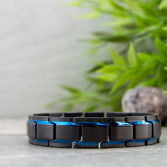 Alexander's Sky - one of our most popular Men's 4in1 Magnetic Bracelets