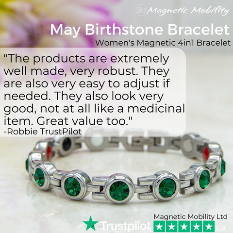 May Birthstone 4in1 Magnetic Bracelet - TrustPilot Review